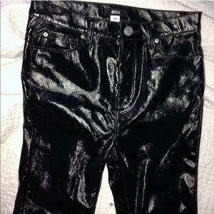 SOLD ✨ Black Latex Pants Skinny